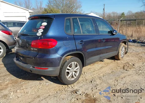 2013 Volkswagen Tiguan S z USA, uszkodzony, nr VIN WVGAV3AX1DW624424